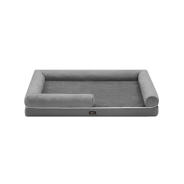 Rootz Pehmo Pet Bed - Koiran tyyny - Kodikas laatikkomatto - TPU-pinnoite - Mokkajäljitelmä - Ortopedinen tuki - 135cm x 107cm x 25cm