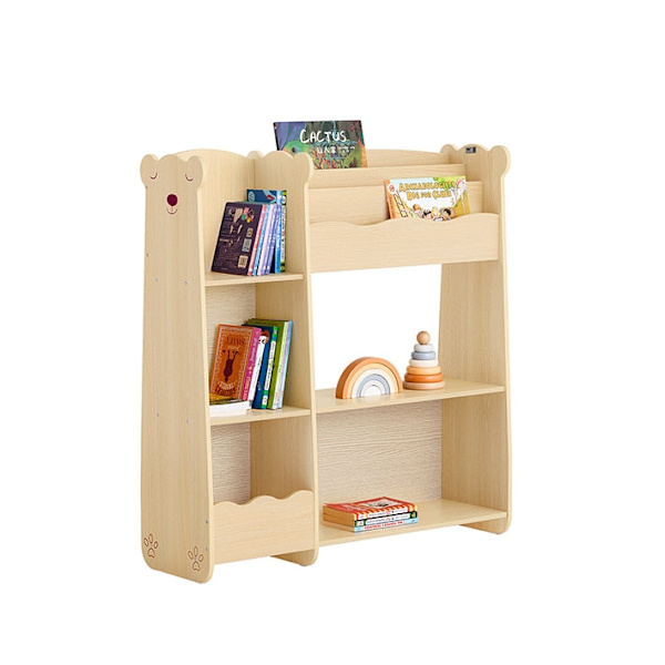 Rootz børnehylde med flere opbevaringsrum - Bogreol til børn - Legetøjsorganisering - MDF-materiale - 91 cm x 100 cm x 30 cm - Nem montering