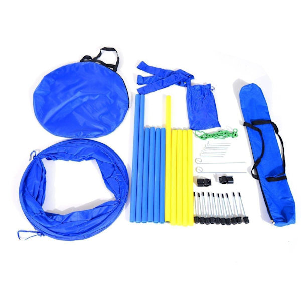 Rootz Dog Agility Tunnel - Gul, Blå - Pe, Polyester - 58,26 cm x 60 cm x cm