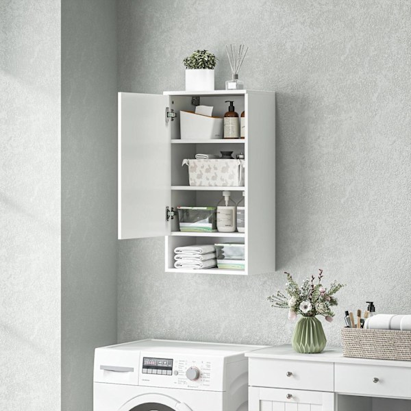Rootz vægmonteret badeværelse skab - vægskab - justerbare hylder - maksimer opbevaring - 40 cm x 27 cm x 77 cm