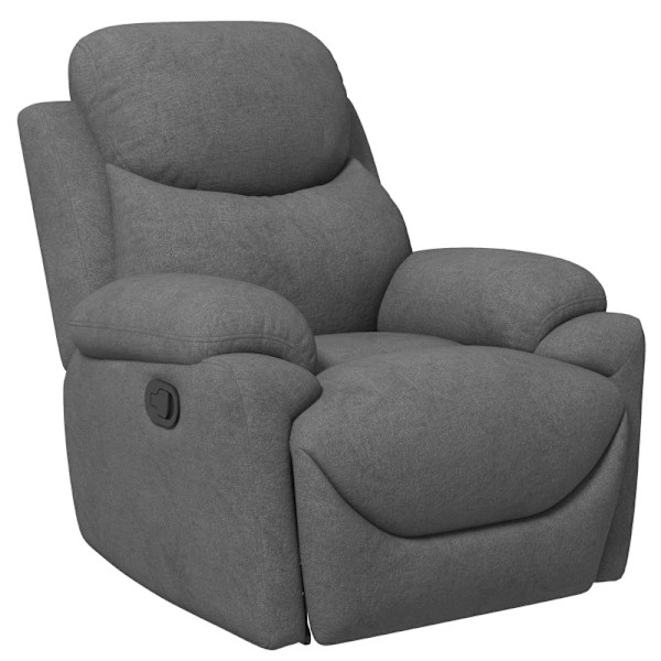 Rootz afslapningsstol - Enkelt sofaseng - 145° vipning - Tv-stol hvilestol - Tv-stol med sovefunktion - Stue - Grå - 93 x 94 x 105,5 cm