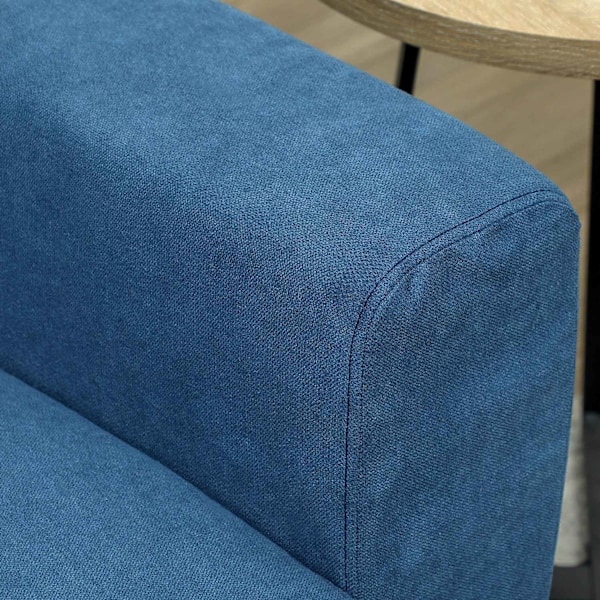Rootz Two Seater Sofa - Moderne sofa - Stof Loveseat - Eucalyptus træramme - kompakt komfort - 133 x 73 x 81 cm