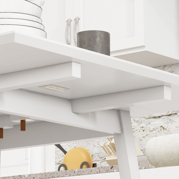Rootz hopfällbart matbord - Mångsidigt bord - Stilrent bord - Utrymmesbesparande design - Slitstark furu - Multifunktionell användning - 86D x 110W x