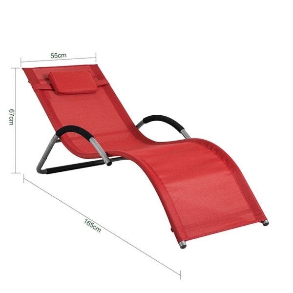 Rootz Garden Lounger - Solstol - Solstol - Syntetfibertyg som an