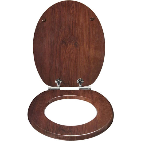 Rootz Premium Soft-Close toiletsæde - Støjsvag lukning - Antibakterielt sæde - Komfortpasform - Hygiejnisk - Skridsikker - 37,8 cm x 43,8 cm