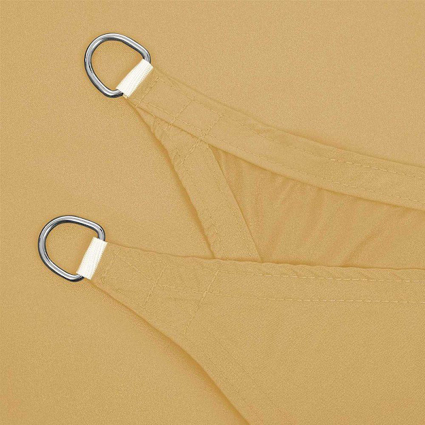 Rootz Sun Sail - Markise - Solsejl Markise - Vinduesmarkise - Stofmarkise - Vandtæt Markise - Skyggeløsning - Sand - 3 x 4 m