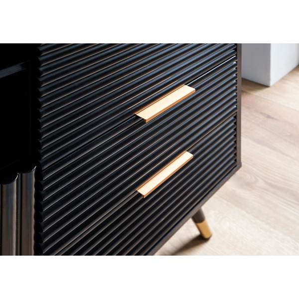 Rootz Stilfuld kommode - Moderne Kommode - Opbevaringsløsning - Lameldesign - 77 cm x 97 cm x 40 cm