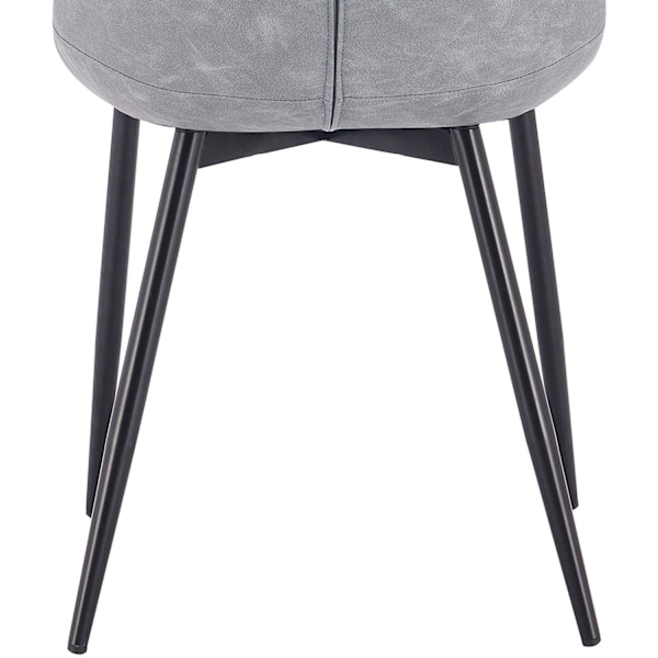 Rootz Set med 2 matstolar - Köksstolar - Sittplatser i konstläder - Bekväm och hållbar - Mångsidig och golvsäker - 46 cm x 40,5 cm x 85,5 cm