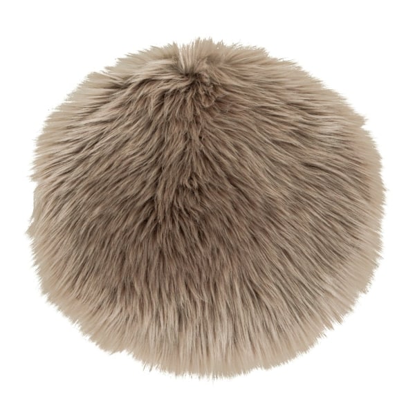 Rootz Artificial Lambskin Seat Pad - Faux Sheepskin Cushion - Lambskin Alternative - Soft & Plush - Ø35x6,5 cm