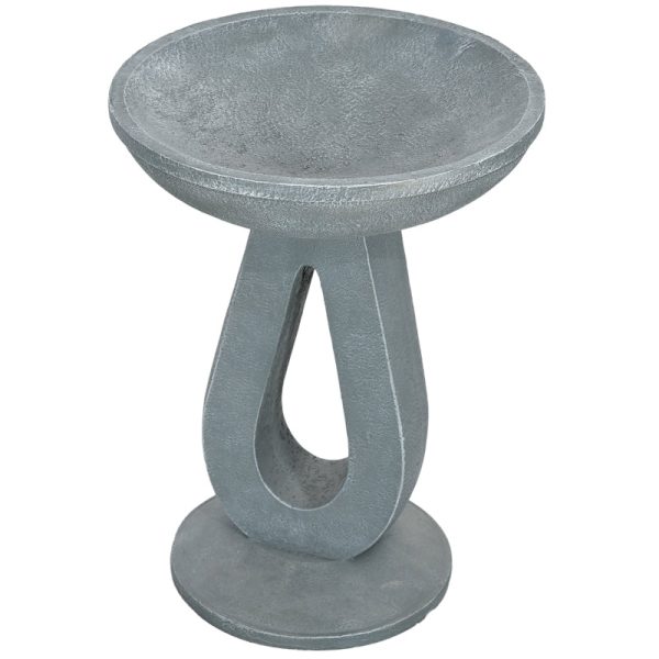 Rootz Bird Bath Water Drinker - Havefugleføder - Udendørs fuglebassin - Elegant design - Holdbar harpiks - Multifunktionel - 40 cm x 40 cm x 51 cm - G