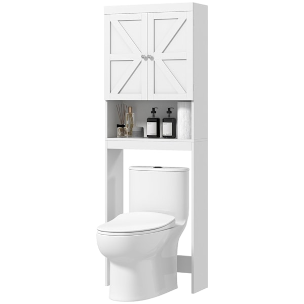 Rootz Toalettskåp - Badrumsförvaring - Hyllenhet - Space Saving Design - 58,5L x 23B x 170H cm