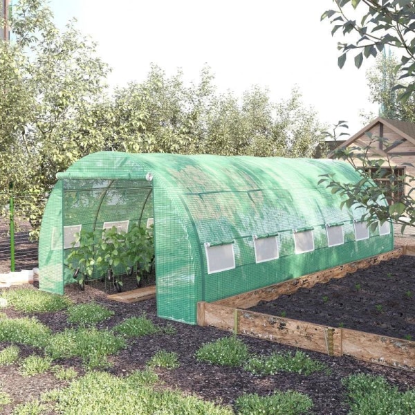 Rootz Greenhouse - Polytunnel Växthus - Walk-in växthus med rull