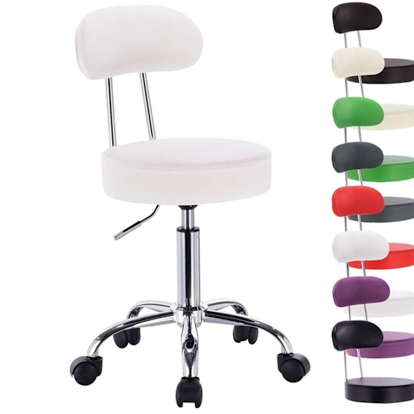 Rootz työjakkara BH34 - Pyörivä jakkara - Työtuoli - Ergonominen muotoilu - Säädettävä korkeus - Kestävä rakenne - 75 cm x 35 cm x 87 cm