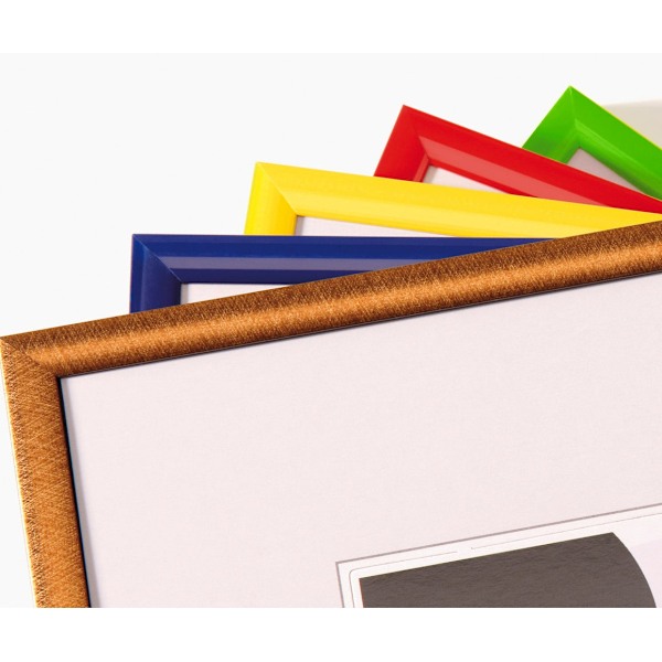 Rootz fotorammesæt - Billedrammer - Plastmateriale - Holdbar - Forskellige størrelser - Flere visningsmuligheder - Gaveidé - Sort/hvid/sølv/guld - 69c