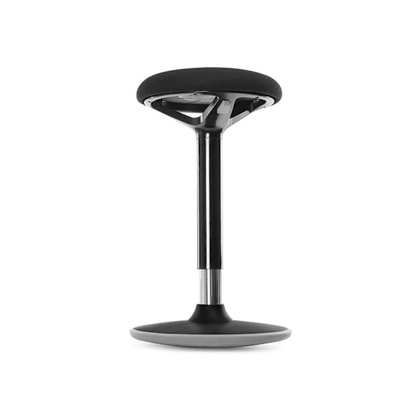 Rootz Pall - Arbetspall - Barpall - Bänkpall - Kökspall - Justerbar pall - Svart - Pall för små utrymmen - Svart - 50-65 cm