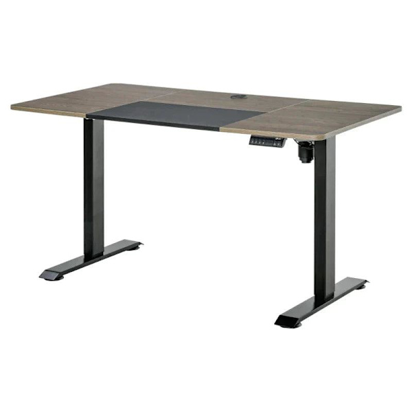 Rootz Electric Desk - Electric Gaming Bord - Computer Desk - Electric Gaming Desk - Natural/Sort - 140 x 70 x 72-116 cm