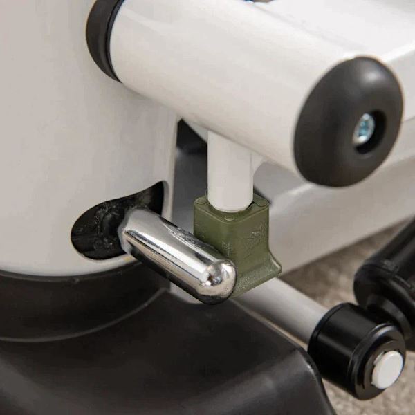 Rootz Mini Stepper - Mini Bike - Kuntoilupyörä - LCD-näyttö kahdella suurella polkimella - Metalli - ABS - Valkoinen/musta - 48 x 34 x 21 cm