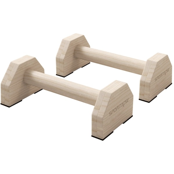 Rootz bokträ push-up barer - träningshandtag - träningshållare - stöder upp till 120 kg - 30 cm x 13 cm x 10 cm