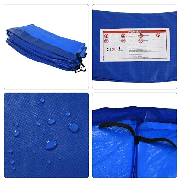 Rootz Trampolin Edge Cover - Trampolin Pad - Safety Pad - Foam Vaddering - Blå