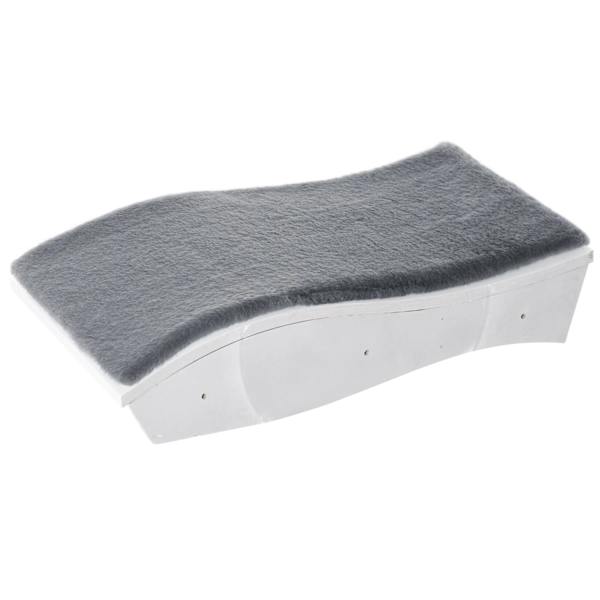 Rootz Cat Basket - Vægbænk - Vægmontering - MDF - Grå/Hvid - 53 x 28 x 12 cm