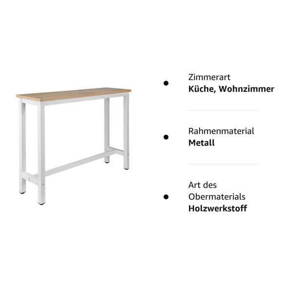 Rootz Barbord - Bistrotisch - Højt Bord - Spisebord - Bordbord -