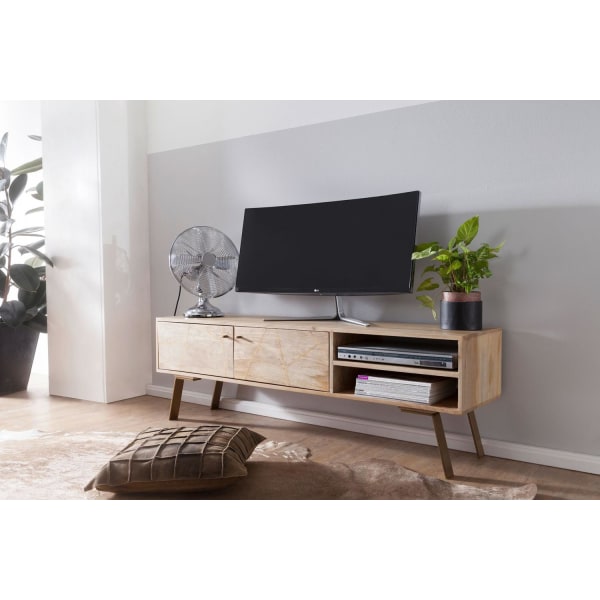 Rootz HiFi Lowboard Mango Solid Wood Country TV-byrå 145x47x35cm