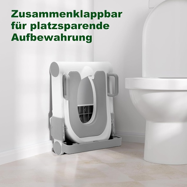 Rootz-toilettilbehør til børn - Pottetræningssæde til børn - Bærbar potte - PU-støddæmpning - Justerbare højder - Stænkbeskyttelse - Sammenfoldelig -