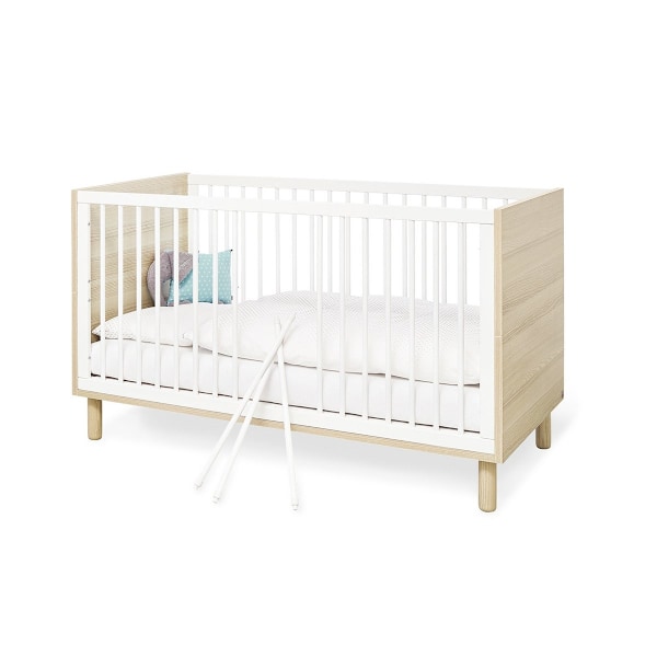 Rootz Nursery 'Flow' 3-delt sæt - Tremmeseng - Omklædningsenhed - Garderobe - Cabriolet design - Tremmeseng 145x75x85cm, Enhed 105x77x98cm, Garderobe