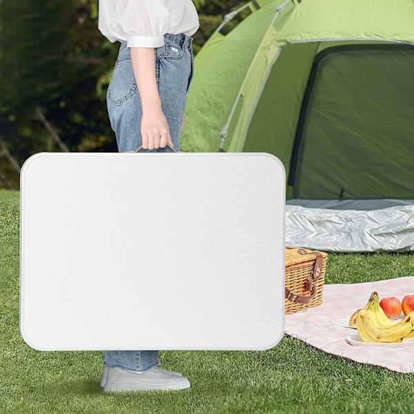 Rootz Campingbord - Udendørs klapbord - Picnicbord - Let og foldbart - Højdejusterbar - Robust og stabilt - 55 cm x 25,5/58,5 cm x 75 cm