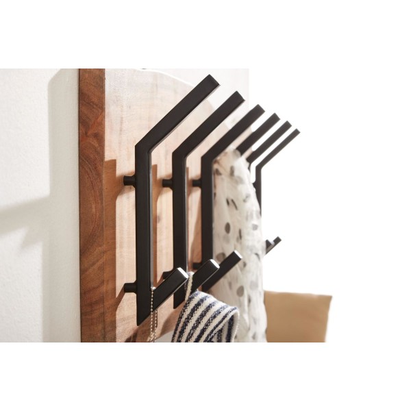 Rootz design klädhängare akacia massivt trä - metall 100 x 29 x