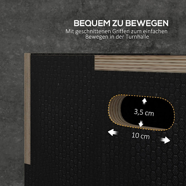 Rootz Wooden Plyometric Jump Box - Crossfit Jump Trainer - Box Jump Utrustning - Bokträ - 76cm x 61cm x 51cm