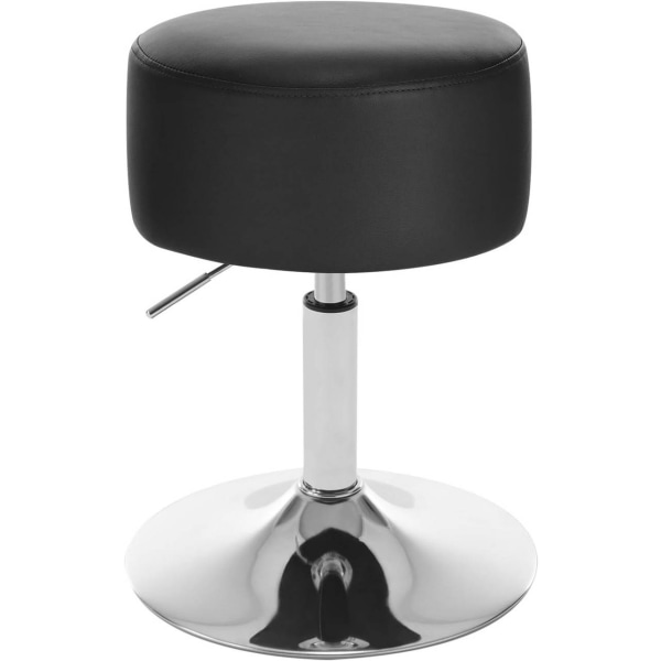 Rootz justerbar svängbar barpall - Bänkpall - Roterande stol - Bekvämt konstläder - Slitstark metallram - Golvskydd - Sitsdiameter: 33,5 cm, höjd: 52-