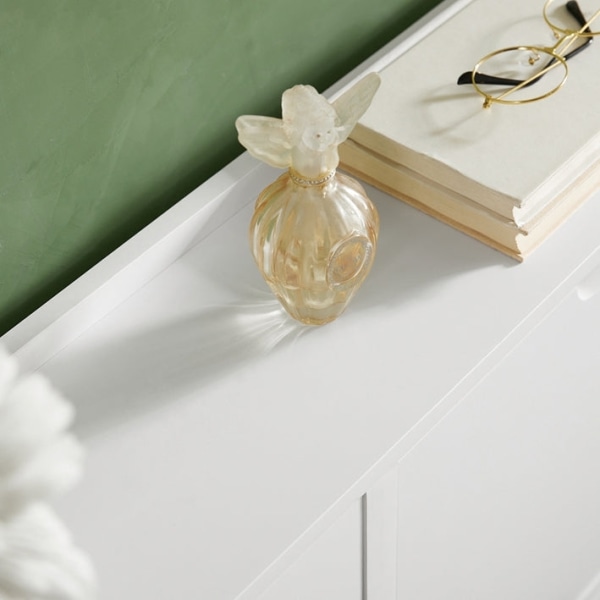 Rootz White Shoe Cabinet - Skoorganisator - Skoförvaring - Design med 4 flikar - Robust konstruktion - Väggmonterbar - 100cm x 91cm x 19cm