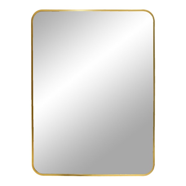 Rootz Madrid Mirror - Wall Mirror - Vintage Mirror - Elegant mässingsfinish - 50x70 cm - Tidlös stil