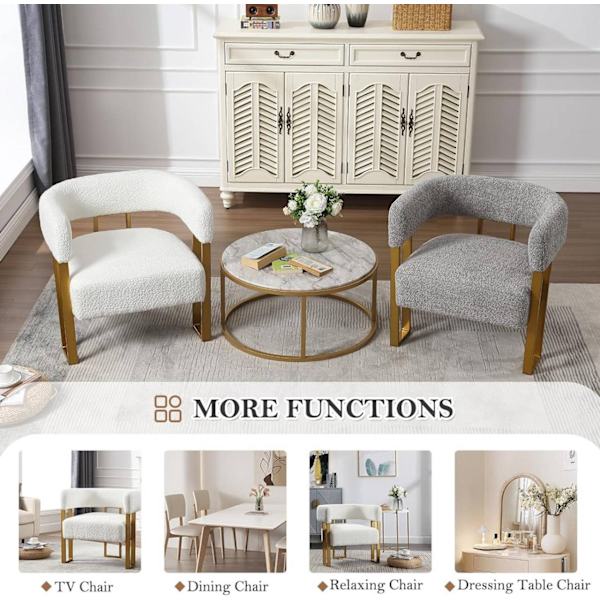 Rootz Chenille Fabric -loungetuoli - Relax-tuoli - Pehmustettu nojatuoli - Ergonominen selkänoja - 67,5 cm x 70 cm x 60 cm