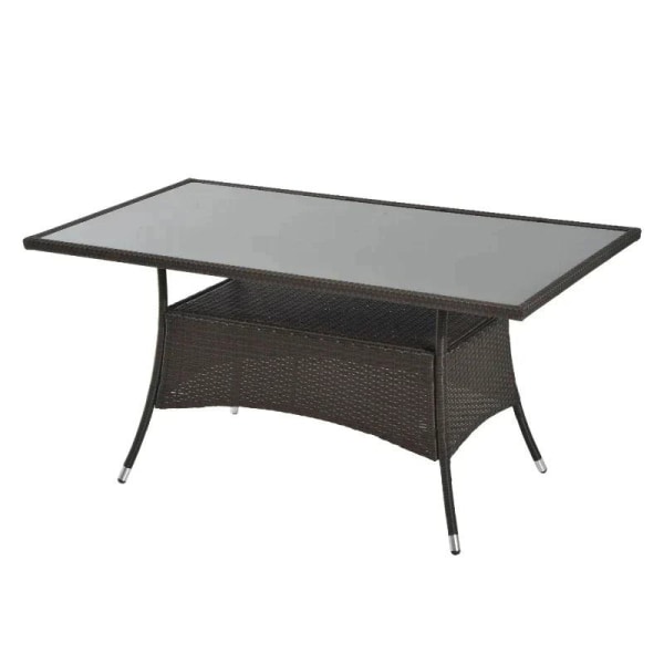 Rootz Trädgårdsbord - Glasbord - Matbord - Bord - 150cm X 85cm X