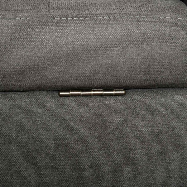 Rootz Soffa - 3-sits - Dubbel bäddsoffa - Grå - 166,5 x 62 x 82 cm