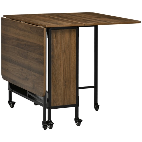 Rootz mobilt klapbord - Pladsbesparende spisebord - Alsidigt foldbart bord - Stilfuldt design - 130 cm x 80 cm x 74 cm - Spånplader og metal