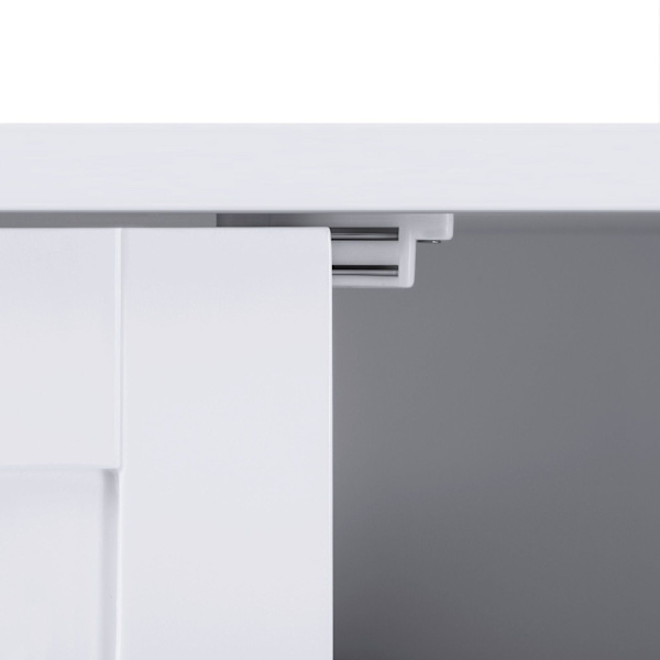 Rootz Badeværelsesskab - Opbevaringsenhed - Organizer - MDF-plade - Hvid - 60 cm x 80 cm x 30 cm - 87 cm x 36 cm x 19 cm - 12,4 kg - 1 x tilbehørstask