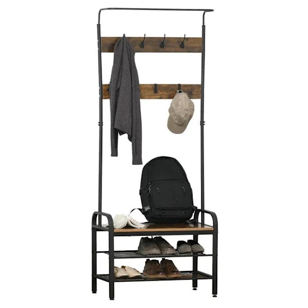 Rootz-naulakko - Kenkäteline - Vaateteline - Hall Tree - 72 x 34 x 185 cm