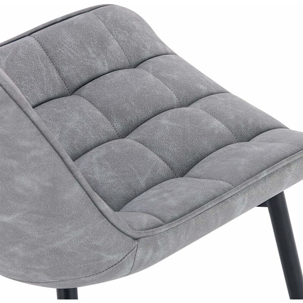 Rootz Modern ruokatuoli - Ergonominen tuoli - Mukava istuin - Keinonahka - Kestävä metallirunko - Tukee 120 kg - 46 cm x 40,5 cm x 85,5 cm