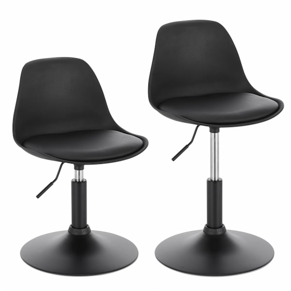 Rootz justerbar barstol - Bordskammel - Drejestol - Ergonomisk design - Nem montering - Robust konstruktion - 41 cm x 61-73 cm x 39 cm