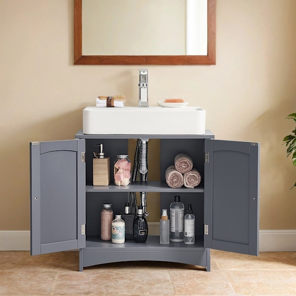 Rootz Sink Cabinet - Vanity Unit - Base Cabinet - MDF Holdbar opbevaring - 60x30x60cm