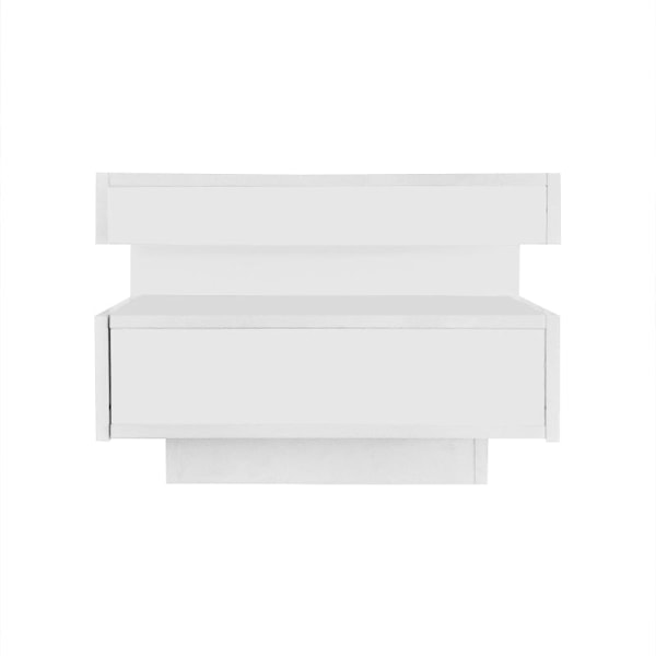 Rootz Sofabord - Stuebord - LED Bord - Højglans luksuslook - 80L x 50W x 36H cm