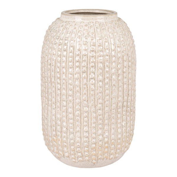 Rootz Stoneware Vase - Textured Vase - Decorative Vase - Lägger till värme till dekor - Ø16x25,5 cm