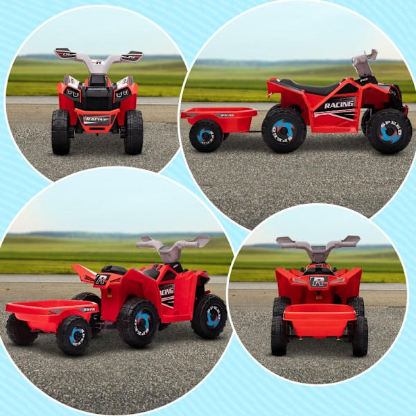 Rootz børnequad - ATV til børn - Elektrisk legetøj til kørestol - Udvikling af motoriske færdigheder - 106 cm x 41,5 cm x 48,5 cm