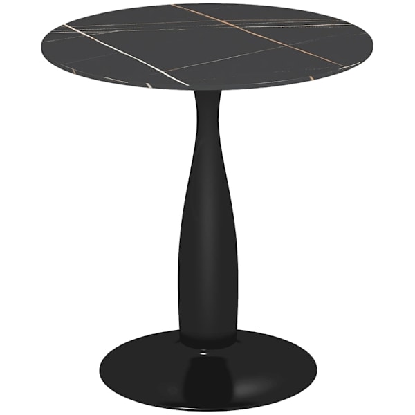 Rootz Matsalsbord - Köksbord - Matbord - Elegant stil - Ø70cm x 74cm - Melaminbelagd MDF - Pulverlackerad stålstomme