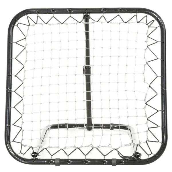 Rootz Rebounder Net - Fotboll Rebounder Net - Vikbart Kickback Goal - Rebound Wall Net - Justerbart - Svart - 78 x 84 x 65-78 cm