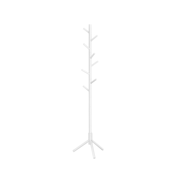 Rootz klädstativ - Garderob - Fristående klädstativ - Stabil bas - 8 krokar - Enkel montering - Gummiträ - 47cm x 47cm x 175cm
