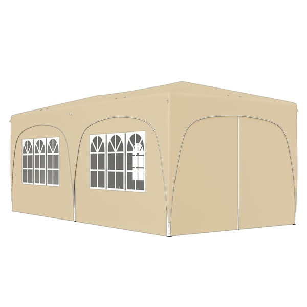ROOTZ 3 X 6M Pop -Up Gazebo - Havetelt - Udendørs baldakin - UPF50+ UV -beskyttelse - 597 cm x 300 cm x 270 cm